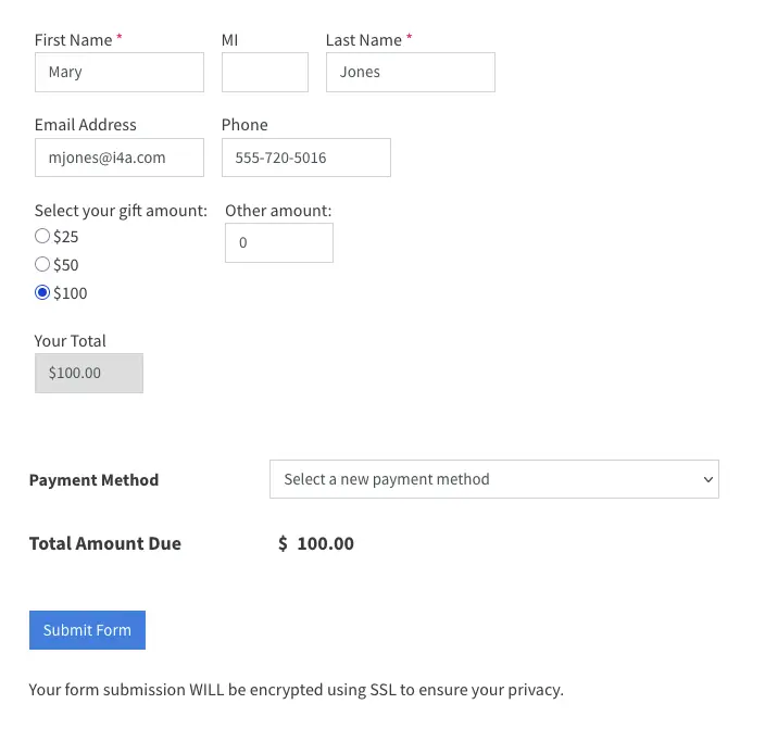 Membership management software form builder for membership applications and donations, speaker proposals, volunteer interest, committee applications