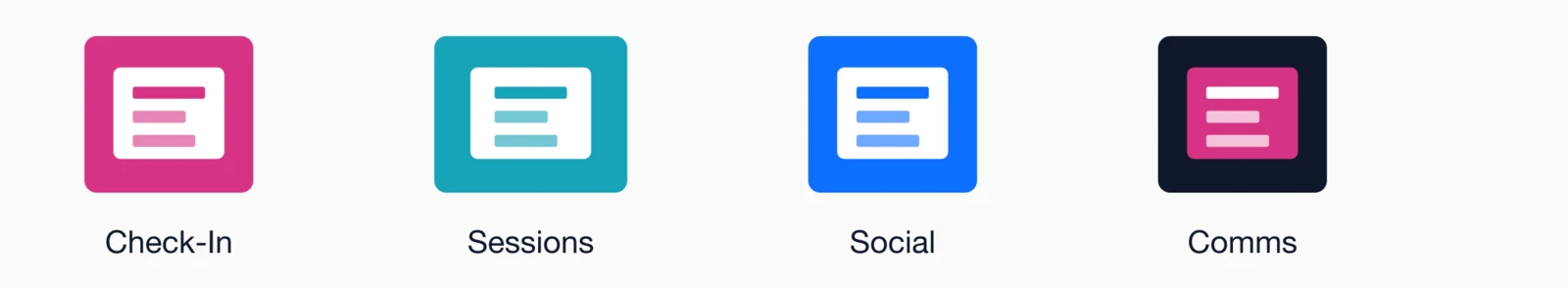 Event Week: Check-In, Sessions, Social, Comms.