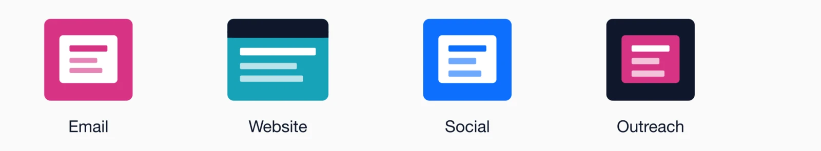 Promotion Phase: Email, Website, Social, Outreach.