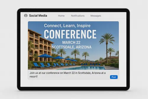 Social media post images created with ImageCraft