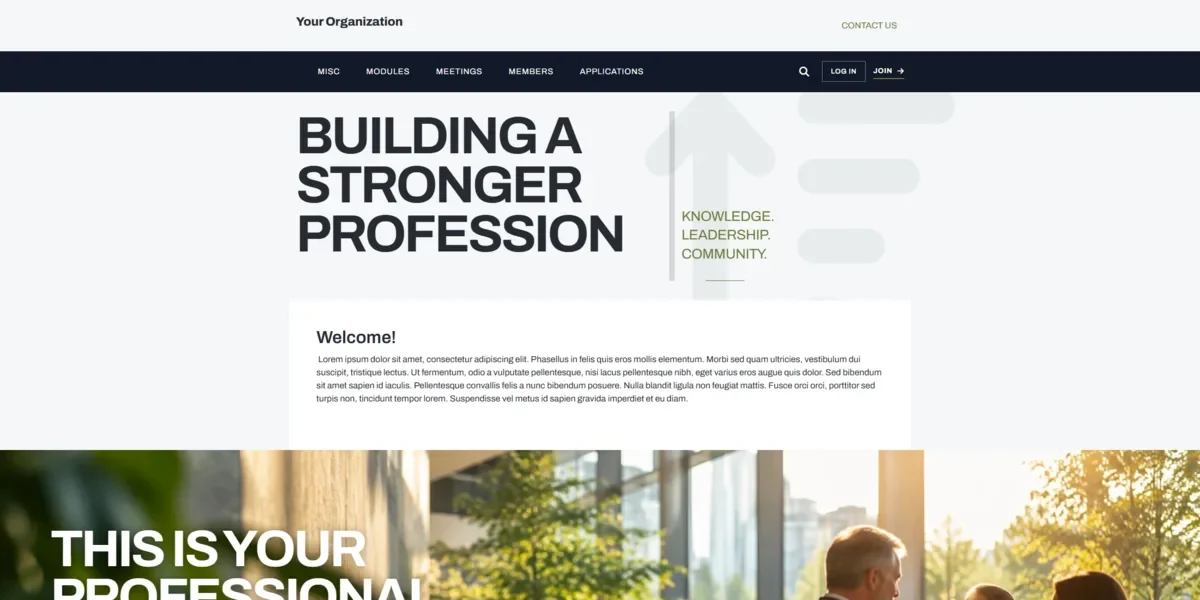 The Strata Signature Theme home page in i4a's Theme Manager.